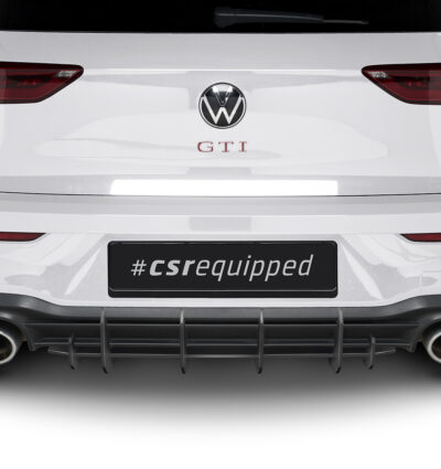 Diffuseur / Ajout de parechoc arrière pour VW Golf 8 (Typ CD) GTI Clubsport (depuis 2020) - Fabriqué en ABS 10mm (à peindre ou polir)