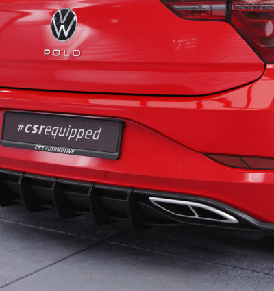 Diffuseur / Ajout de parechoc arrière pour VW Polo 6 2G (Typ AW) R-Line (facelift) (depuis 2021) - Fabriqué en ABS 10mm (à peindre ou polir)