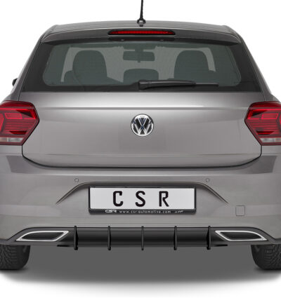 Diffuseur / Ajout de parechoc arrière pour VW Polo 6 2G (Typ AW) R-Line (2017-2020) - Fabriqué en ABS 10mm (à peindre ou polir)