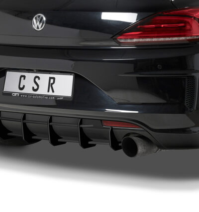 Diffuseur / Ajout de parechoc arrière pour VW Scirocco 3 R (facelift) (2014-2017) - Fabriqué en ABS 10mm (à peindre ou polir)