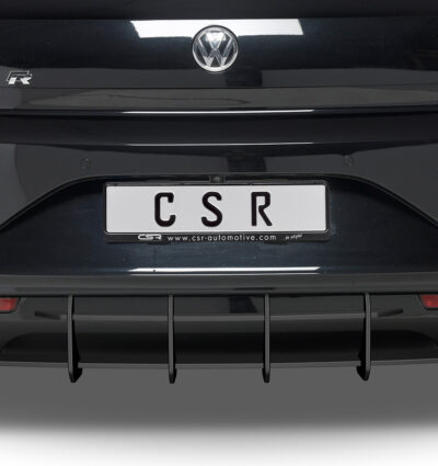 Diffuseur / Ajout de parechoc arrière pour VW Scirocco 3 R (facelift) (2014-2017) - Fabriqué en ABS 10mm (à peindre ou polir)
