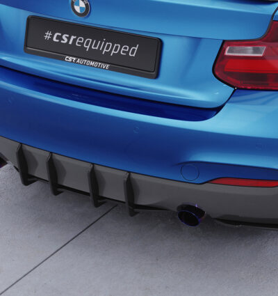 Diffuseur / Ajout de parechoc arrière pour BMW Série 2 F22 / F23 Pack M (2013-2021) - Fabriqué en ABS 10mm (à peindre ou polir)