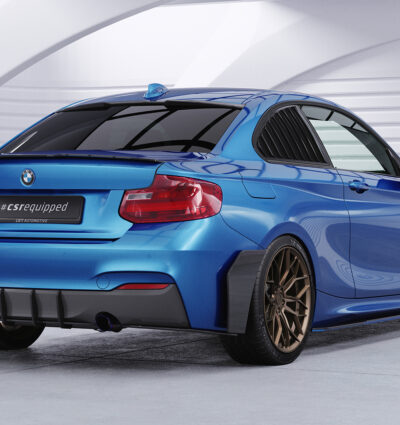 Diffuseur / Ajout de parechoc arrière pour BMW Série 2 F22 / F23 Pack M (2013-2021) - Fabriqué en ABS 10mm (à peindre ou polir)