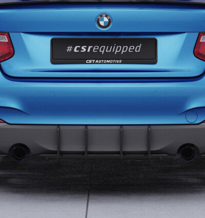 Diffuseur / Ajout de parechoc arrière pour BMW Série 2 F22 / F23 Pack M (2013-2021) - Fabriqué en ABS 10mm (à peindre ou polir)