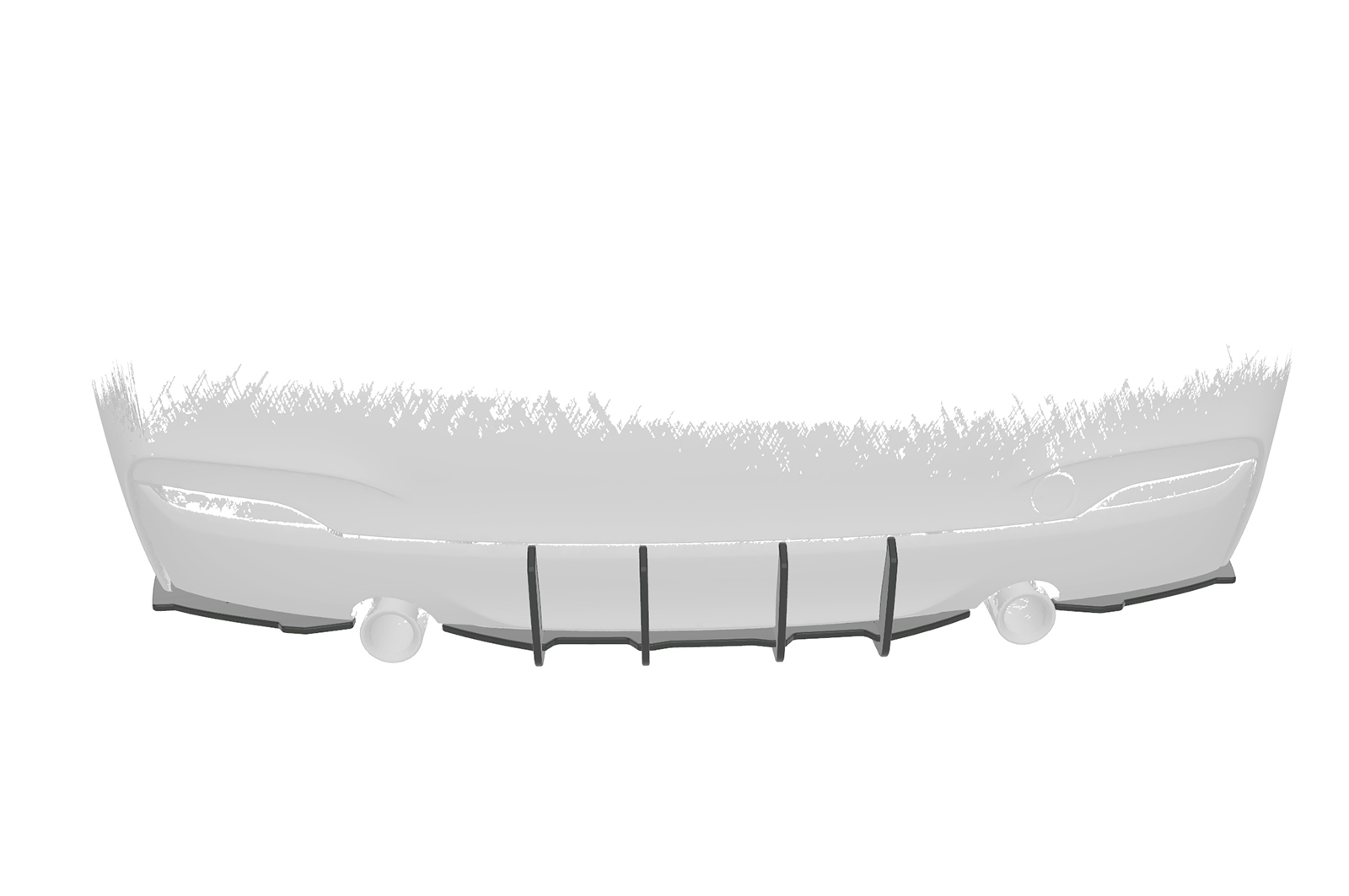 Diffuseur / Ajout de parechoc arrière pour BMW Série 2 F22 / F23 Pack M (2013-2021) - Fabriqué en ABS 10mm (à peindre ou polir)
