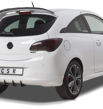 Diffuseur / Ajout de parechoc arrière pour Opel Corsa E Gsi (06/2018-06/2019) - Fabriqué en ABS 10mm (à peindre ou polir)