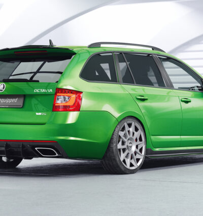 Diffuseur / Ajout de parechoc arrière pour Skoda Octavia 3 Typ 5E RS break (2013-2019) - Fabriqué en ABS 10mm (à peindre ou polir)