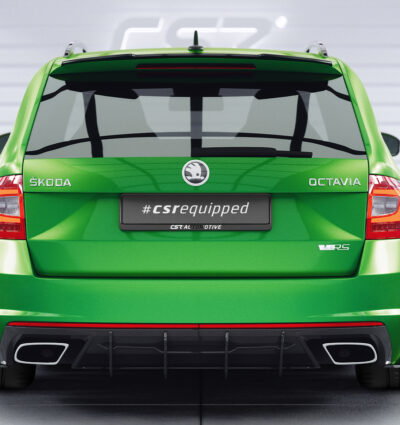 Diffuseur / Ajout de parechoc arrière pour Skoda Octavia 3 Typ 5E RS break (2013-2019) - Fabriqué en ABS 10mm (à peindre ou polir)