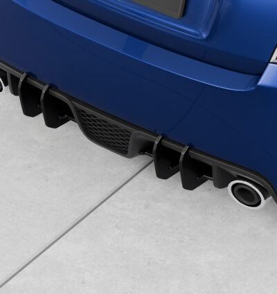 Diffuseur / Ajout de parechoc arrière pour Fiat Abarth 595 toutes carrosseries (08/2012-07/2016) - Fabriqué en ABS 10mm (à peindre ou polir)