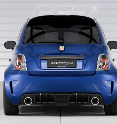 Diffuseur / Ajout de parechoc arrière pour Fiat Abarth 595 toutes carrosseries (08/2012-07/2016) - Fabriqué en ABS 10mm (à peindre ou polir)