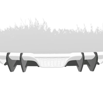 Diffuseur / Ajout de parechoc arrière pour Fiat Abarth 595 toutes carrosseries (08/2012-07/2016) - Fabriqué en ABS 10mm (à peindre ou polir)