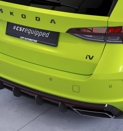 Diffuseur / Ajout de parechoc arrière pour Skoda Octavia 4 RS break (depuis 2020) - Fabriqué en ABS 10mm (à peindre ou polir)