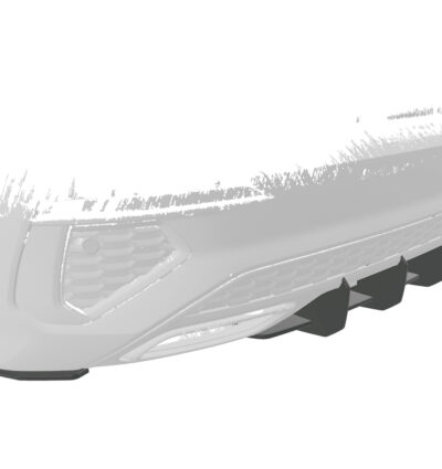 Diffuseur / Ajout de parechoc arrière pour Audi A3 8Y Sportback S-Line (depuis 2020) - Fabriqué en ABS 10mm (à peindre ou polir)