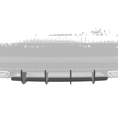 Diffuseur / Ajout de parechoc arrière pour Audi A3 8Y Sportback S-Line (depuis 2020) - Fabriqué en ABS 10mm (à peindre ou polir)