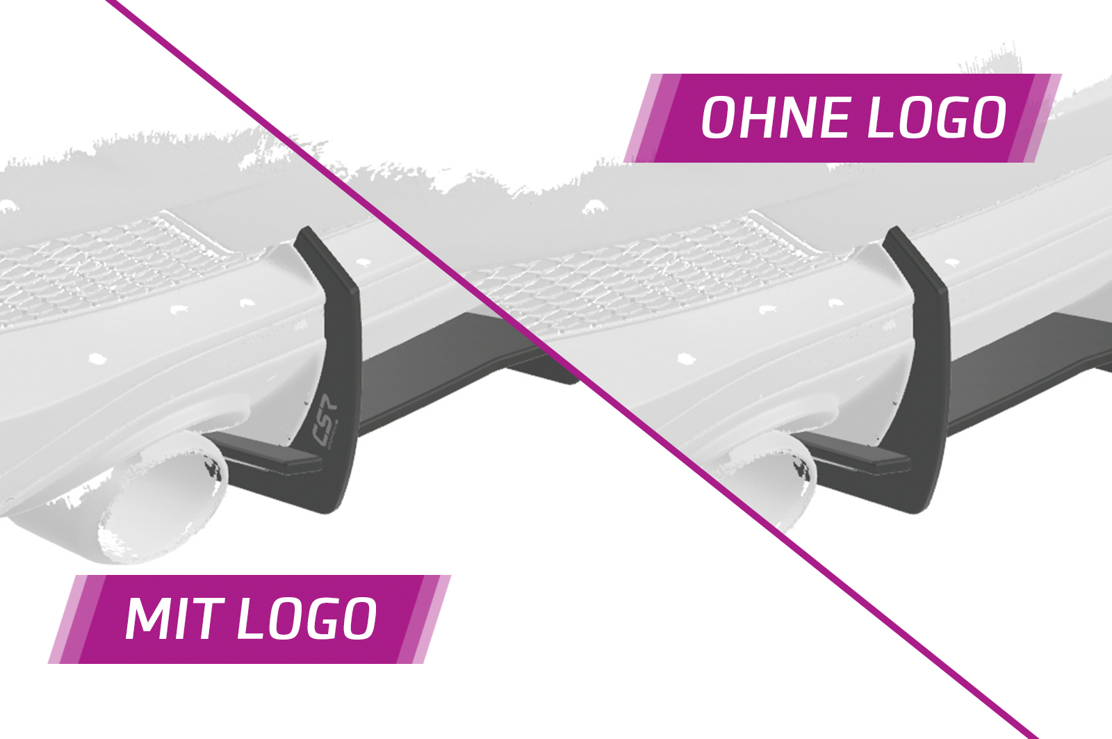 Diffuseur / Ajout de parechoc arrière pour Hyundai i30N Fastback (depuis 2018) - Fabriqué en ABS 10mm (à peindre ou polir)
