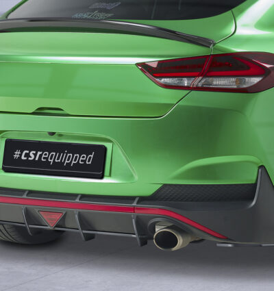 Diffuseur / Ajout de parechoc arrière pour Hyundai i30N Fastback (depuis 2018) - Fabriqué en ABS 10mm (à peindre ou polir)