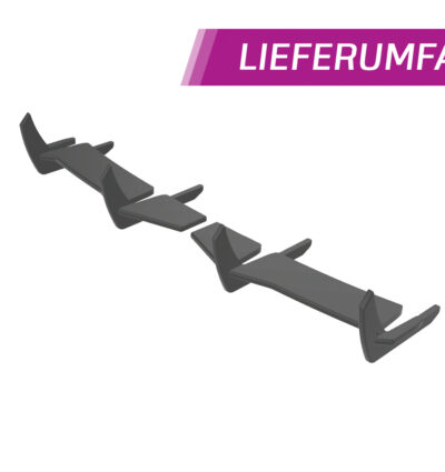 Diffuseur / Ajout de parechoc arrière pour Hyundai i30N Fastback (depuis 2018) - Fabriqué en ABS 10mm (à peindre ou polir)