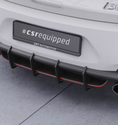 Diffuseur / Ajout de parechoc arrière pour Hyundai i30N toutes carrosseries (2017-2019) - Fabriqué en ABS 10mm (à peindre ou polir)