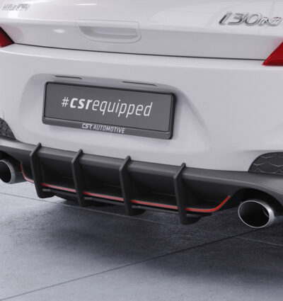 Diffuseur / Ajout de parechoc arrière pour Hyundai i30N toutes carrosseries (2017-2019) - Fabriqué en ABS 10mm (à peindre ou polir)