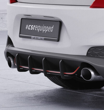 Diffuseur / Ajout de parechoc arrière pour Hyundai i30N toutes carrosseries (2017-2019) - Fabriqué en ABS 10mm (à peindre ou polir)