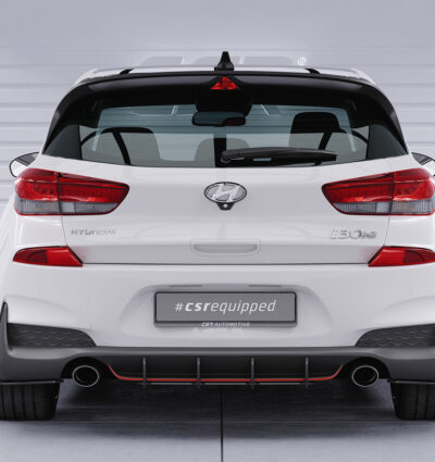 Diffuseur / Ajout de parechoc arrière pour Hyundai i30N toutes carrosseries (2017-2019) - Fabriqué en ABS 10mm (à peindre ou polir)