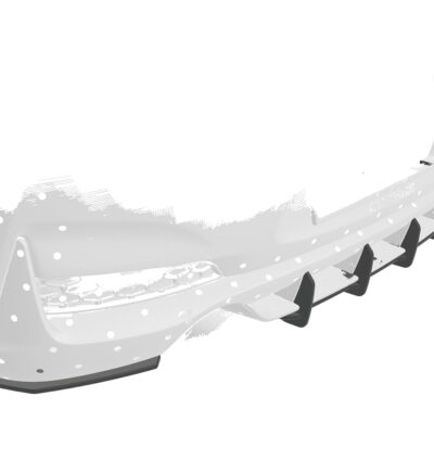 Diffuseur / Ajout de parechoc arrière pour Hyundai i30N toutes carrosseries (2017-2019) - Fabriqué en ABS 10mm (à peindre ou polir)