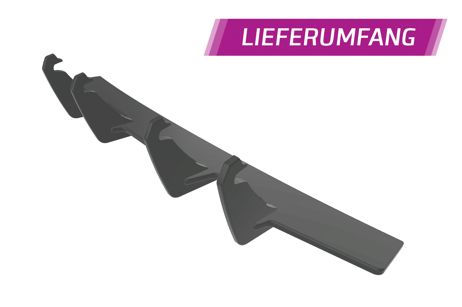 Diffuseur / Ajout de parechoc arrière pour VW Golf 7 (Typ AU) GTI (08/2012-02/2017) - Fabriqué en ABS 10mm (à peindre ou polir)