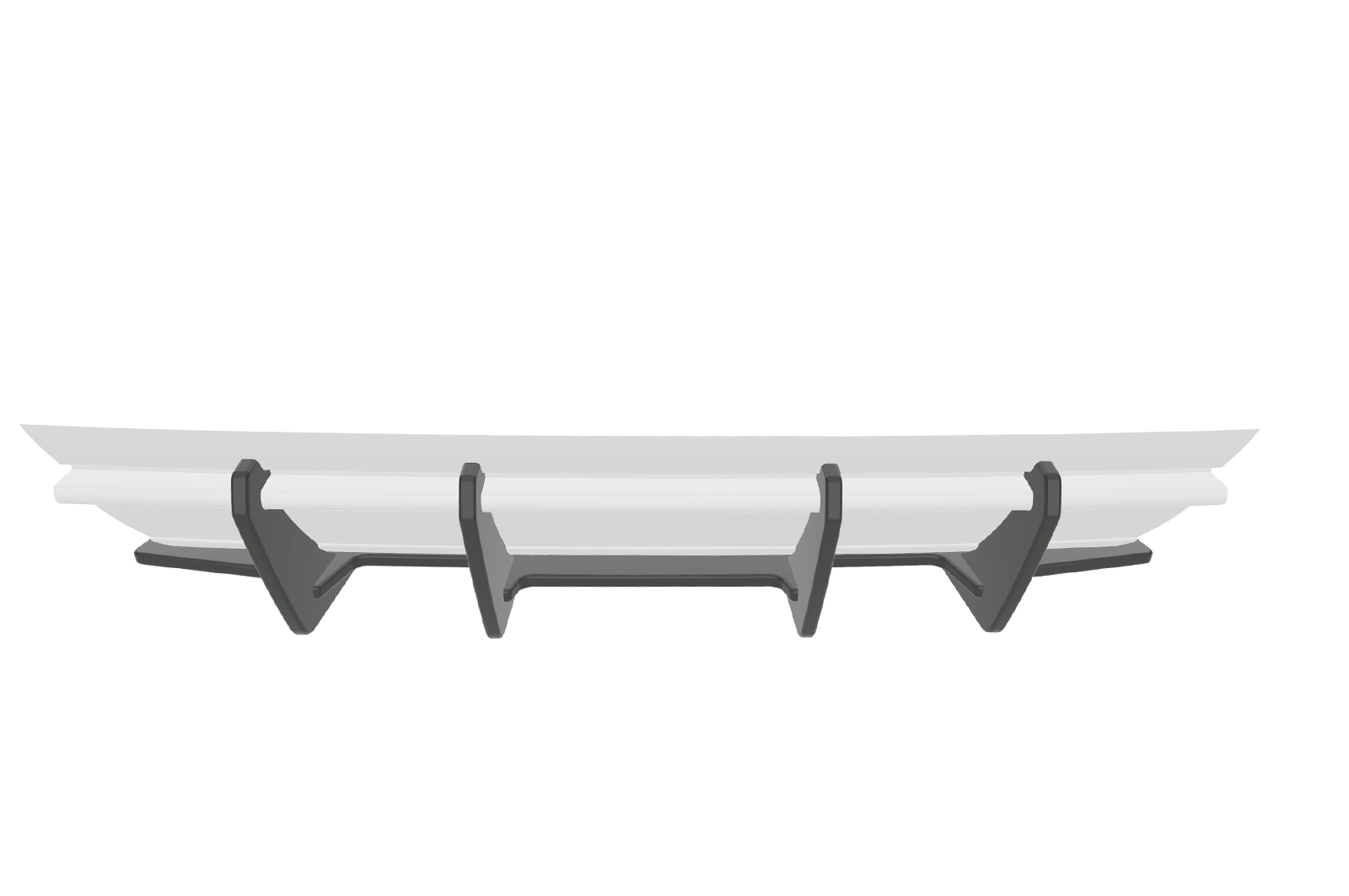 Diffuseur / Ajout de parechoc arrière pour VW Golf 7 (Typ AU) GTI (08/2012-02/2017) - Fabriqué en ABS 10mm (à peindre ou polir)