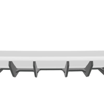 Diffuseur / Ajout de parechoc arrière pour VW Golf 7 (Typ AU) GTI (08/2012-02/2017) - Fabriqué en ABS 10mm (à peindre ou polir)