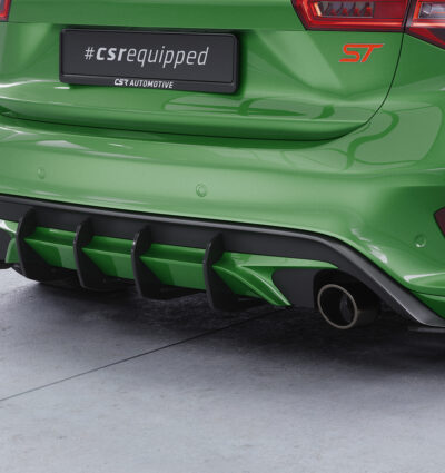 Diffuseur / Ajout de parechoc arrière pour Ford Focus MK4 ST (depuis 2019) - Fabriqué en ABS 10mm (à peindre ou polir)