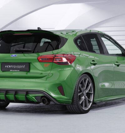 Diffuseur / Ajout de parechoc arrière pour Ford Focus MK4 ST (depuis 2019) - Fabriqué en ABS 10mm (à peindre ou polir)