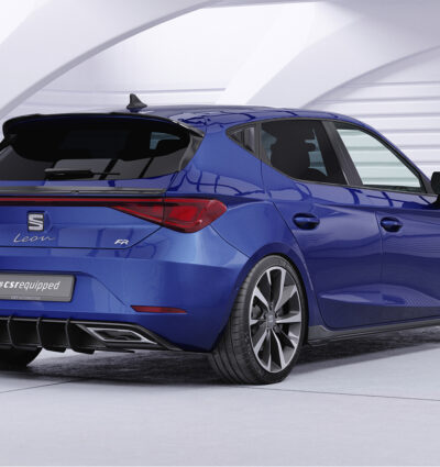 Diffuseur / Ajout de parechoc arrière pour Seat Leon 4 (Typ KL) toutes carrosseries (depuis 2020) - Fabriqué en ABS 10mm (à peindre ou polir)