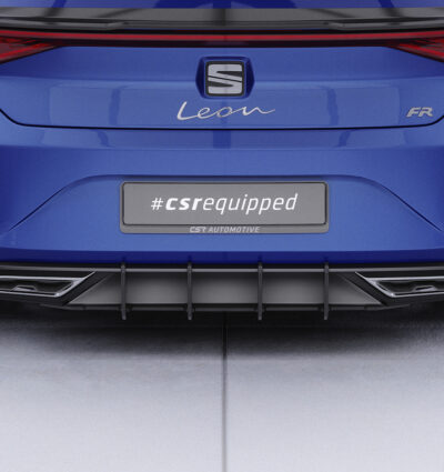 Diffuseur / Ajout de parechoc arrière pour Seat Leon 4 (Typ KL) toutes carrosseries (depuis 2020) - Fabriqué en ABS 10mm (à peindre ou polir)