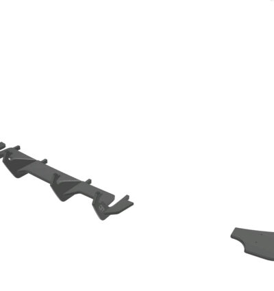 Diffuseur / Ajout de parechoc arrière pour VW Golf 7 (Typ AU) R (2013-2016) - Fabriqué en ABS 10mm (à peindre ou polir)