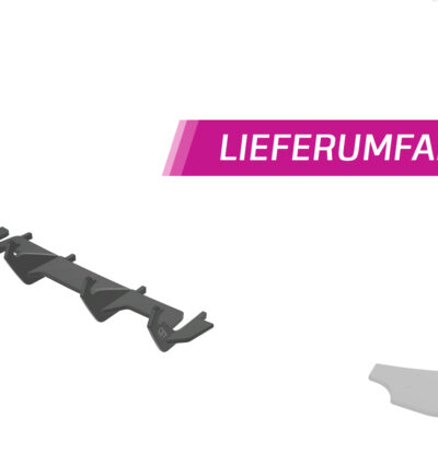 Diffuseur / Ajout de parechoc arrière pour VW Golf 7 (Typ AU) R (2013-2016) - Fabriqué en ABS 10mm (à peindre ou polir)