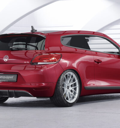 Diffuseur / Ajout de parechoc arrière pour VW Scirocco 3 finition de base (2008-2014) - Fabriqué en ABS 10mm (à peindre ou polir)