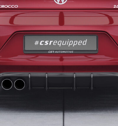 Diffuseur / Ajout de parechoc arrière pour VW Scirocco 3 finition de base (2008-2014) - Fabriqué en ABS 10mm (à peindre ou polir)
