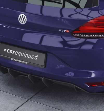 Diffuseur / Ajout de parechoc arrière pour VW Scirocco 3 finition de base (facelift) (2014-2017) - Fabriqué en ABS 10mm (à peindre ou polir)