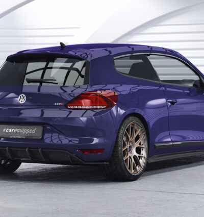 Diffuseur / Ajout de parechoc arrière pour VW Scirocco 3 finition de base (facelift) (2014-2017) - Fabriqué en ABS 10mm (à peindre ou polir)