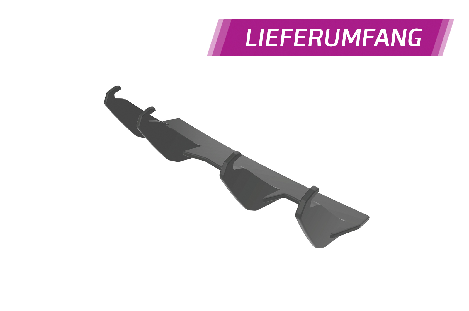 Diffuseur / Ajout de parechoc arrière pour VW Scirocco 3 finition de base (facelift) (2014-2017) - Fabriqué en ABS 10mm (à peindre ou polir)