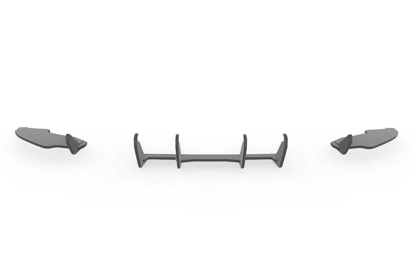 Diffuseur / Ajout de parechoc arrière pour VW Scirocco 3 finition de base (facelift) (2014-2017) - Fabriqué en ABS 10mm (à peindre ou polir)