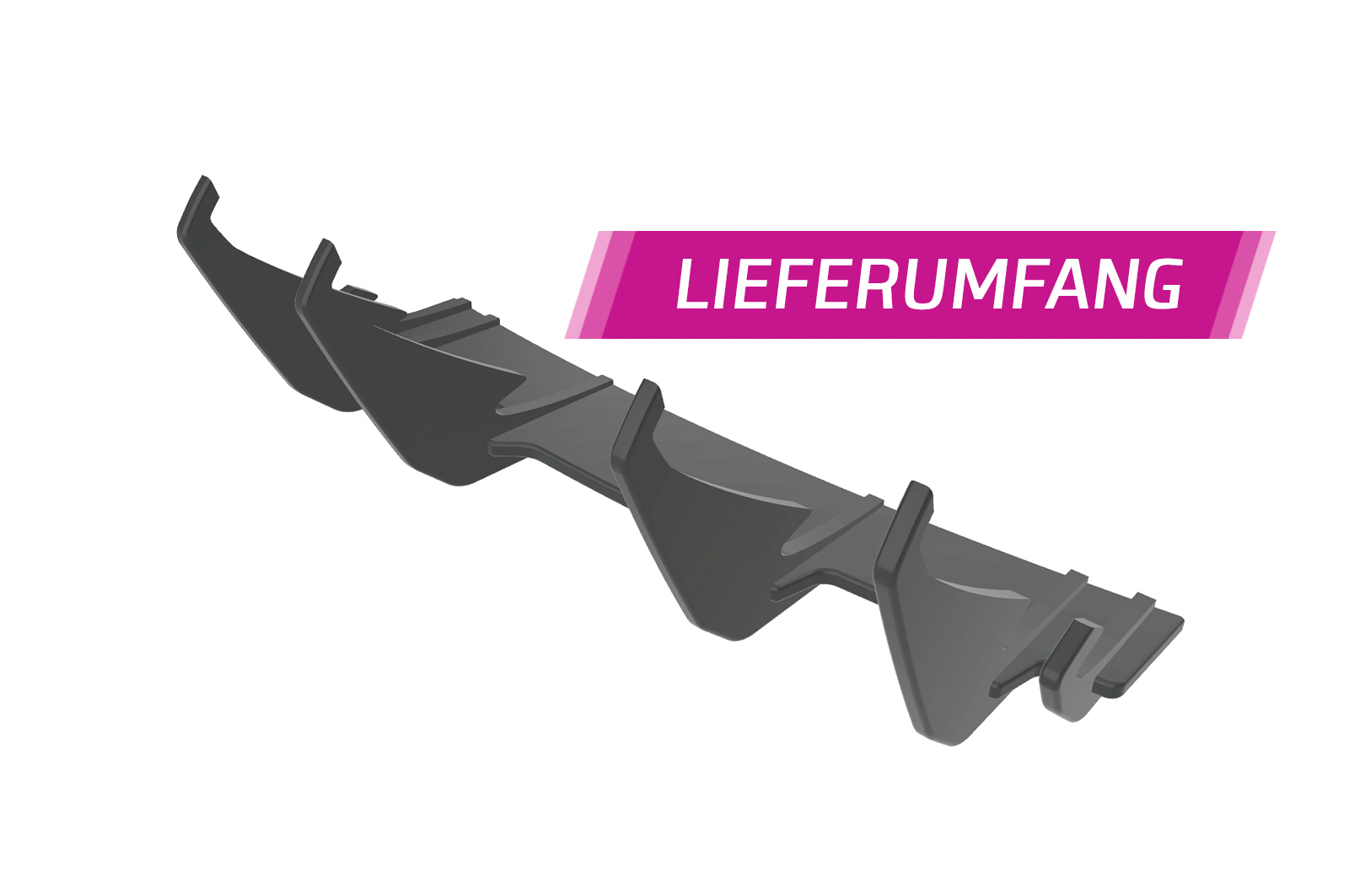 Diffuseur / Ajout de parechoc arrière pour VW Polo 5 (Typ 6R) GTI (2010-2014) - Fabriqué en ABS 10mm (à peindre ou polir)