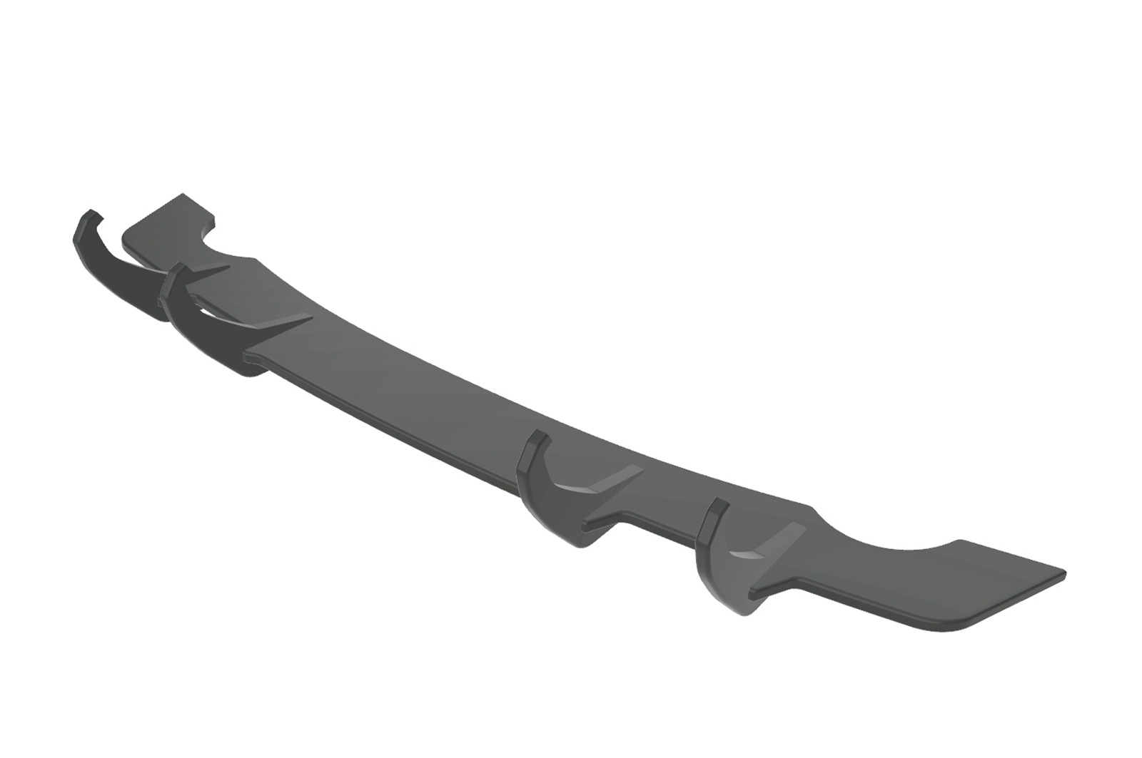 Diffuseur / Ajout de parechoc arrière pour VW Polo 5 (Typ 6R) finition de base (2009-2014) - Fabriqué en ABS 10mm (à peindre ou polir)