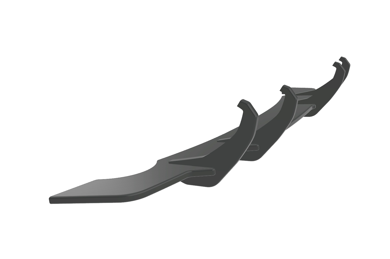 Diffuseur / Ajout de parechoc arrière pour VW Polo 5 (Typ 6R) finition de base (2009-2014) - Fabriqué en ABS 10mm (à peindre ou polir)