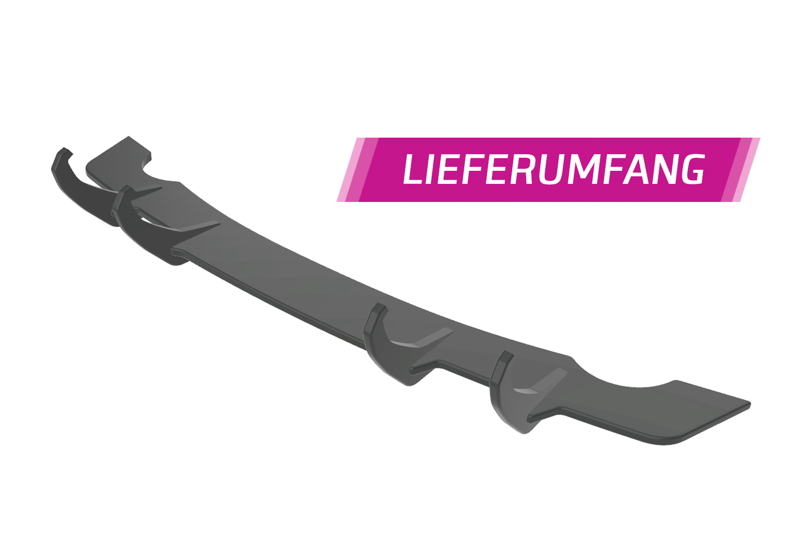 Diffuseur / Ajout de parechoc arrière pour VW Polo 5 (Typ 6R) finition de base (2009-2014) - Fabriqué en ABS 10mm (à peindre ou polir)