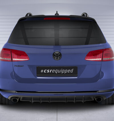 Diffuseur / Ajout de parechoc arrière pour VW Passat B7 Typ 3C break finition de base (08/2010-10/2014) - Fabriqué en ABS 10mm (à peindre ou polir)