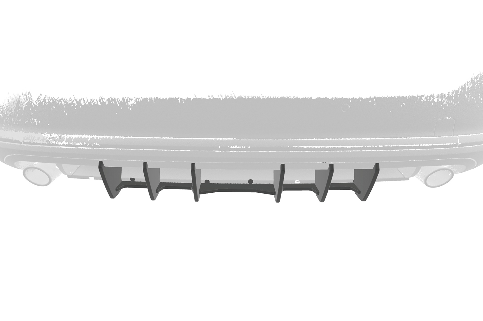 Diffuseur / Ajout de parechoc arrière pour VW Passat B7 Typ 3C break finition de base (08/2010-10/2014) - Fabriqué en ABS 10mm (à peindre ou polir)