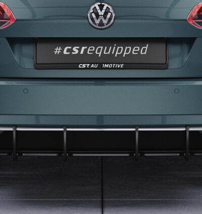 Diffuseur / Ajout de parechoc arrière pour VW Golf 7 (Typ AU) break finition de base (facelift) (2017-2020) - Fabriqué en ABS 10mm (à peindre ou polir)