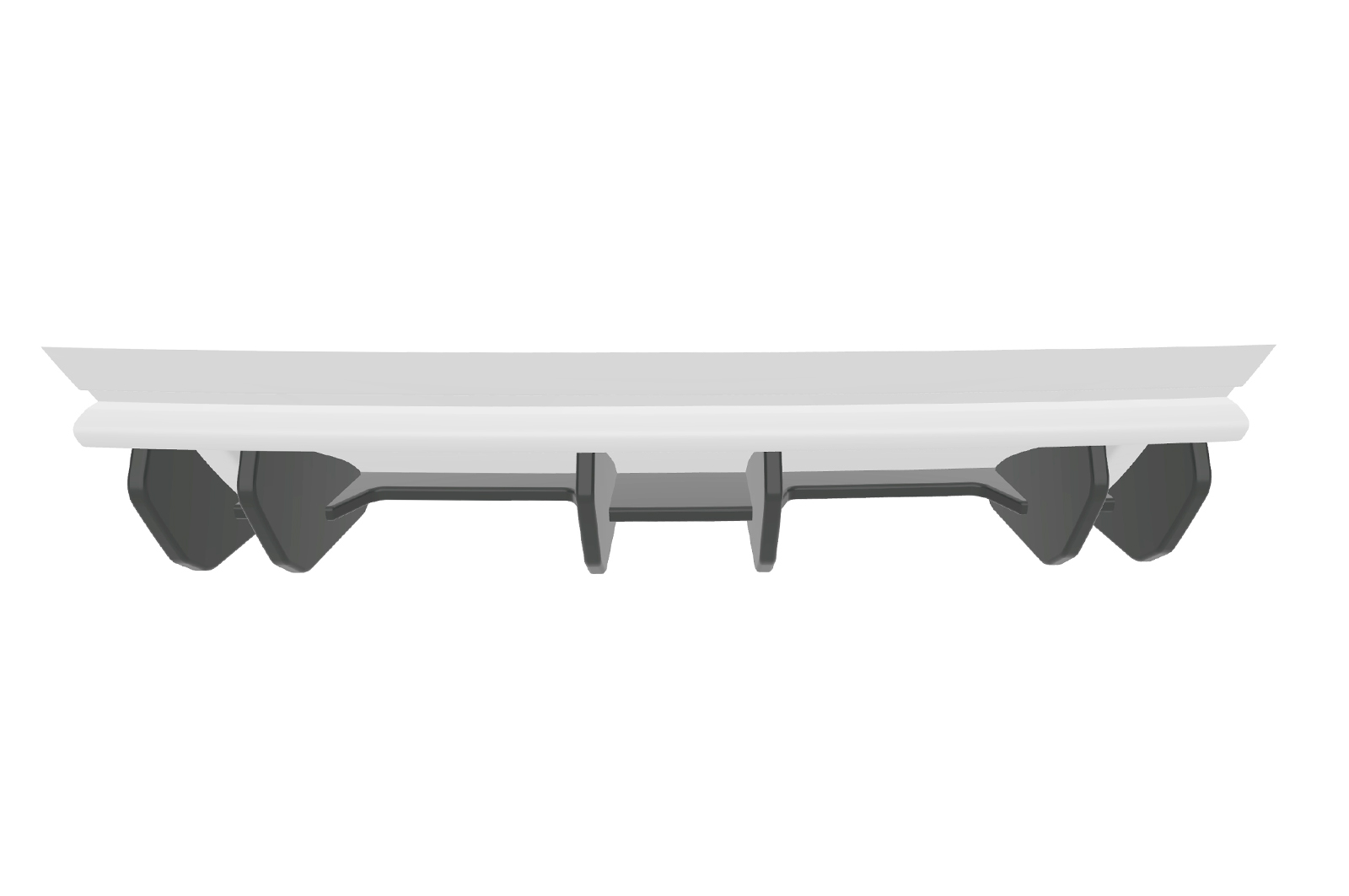 Diffuseur / Ajout de parechoc arrière pour VW Golf 7 (Typ AU) R (2013-2016) - Fabriqué en ABS 10mm (à peindre ou polir)
