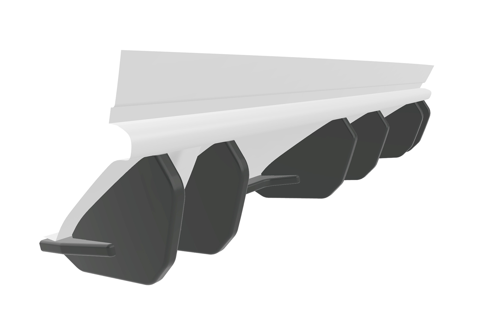 Diffuseur / Ajout de parechoc arrière pour VW Golf 7 (Typ AU) R (2013-2016) - Fabriqué en ABS 10mm (à peindre ou polir)